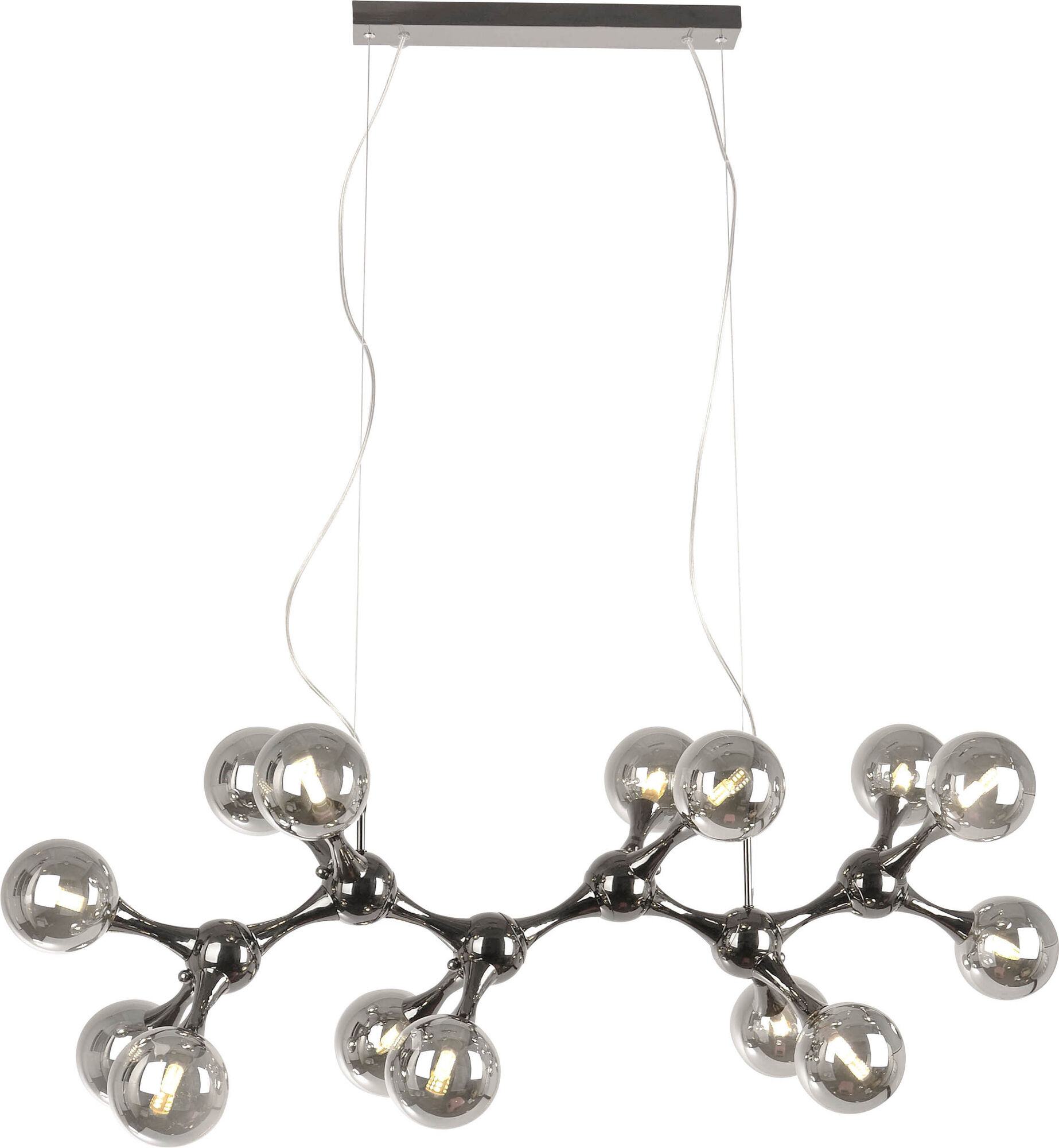 Hängeleuchte Atomic Balls Smoke 190cm – Grafik-1.