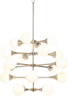 Hängeleuchte Bulb Fiction 20 Silber Ø102cm – Grafik-1.