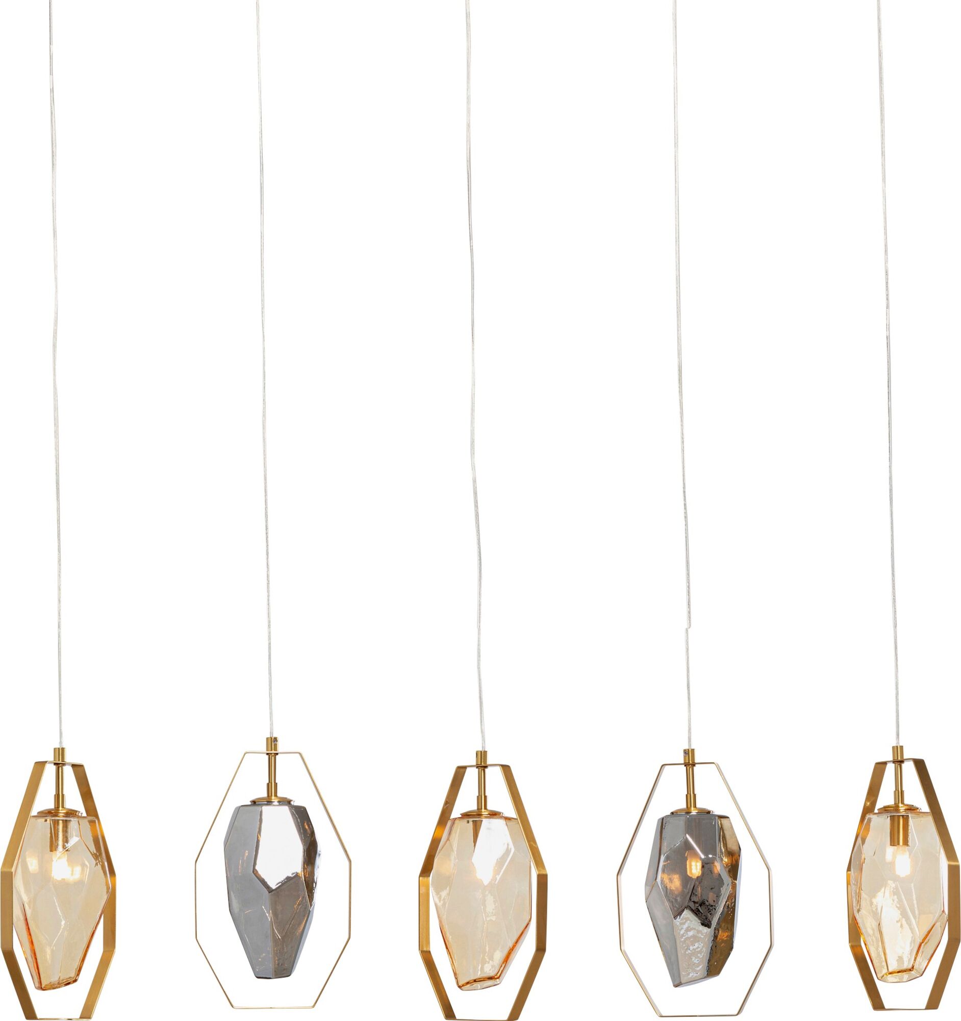 Hängeleuchte Diamond Fever Dining Brass 110cm – Grafik-1.