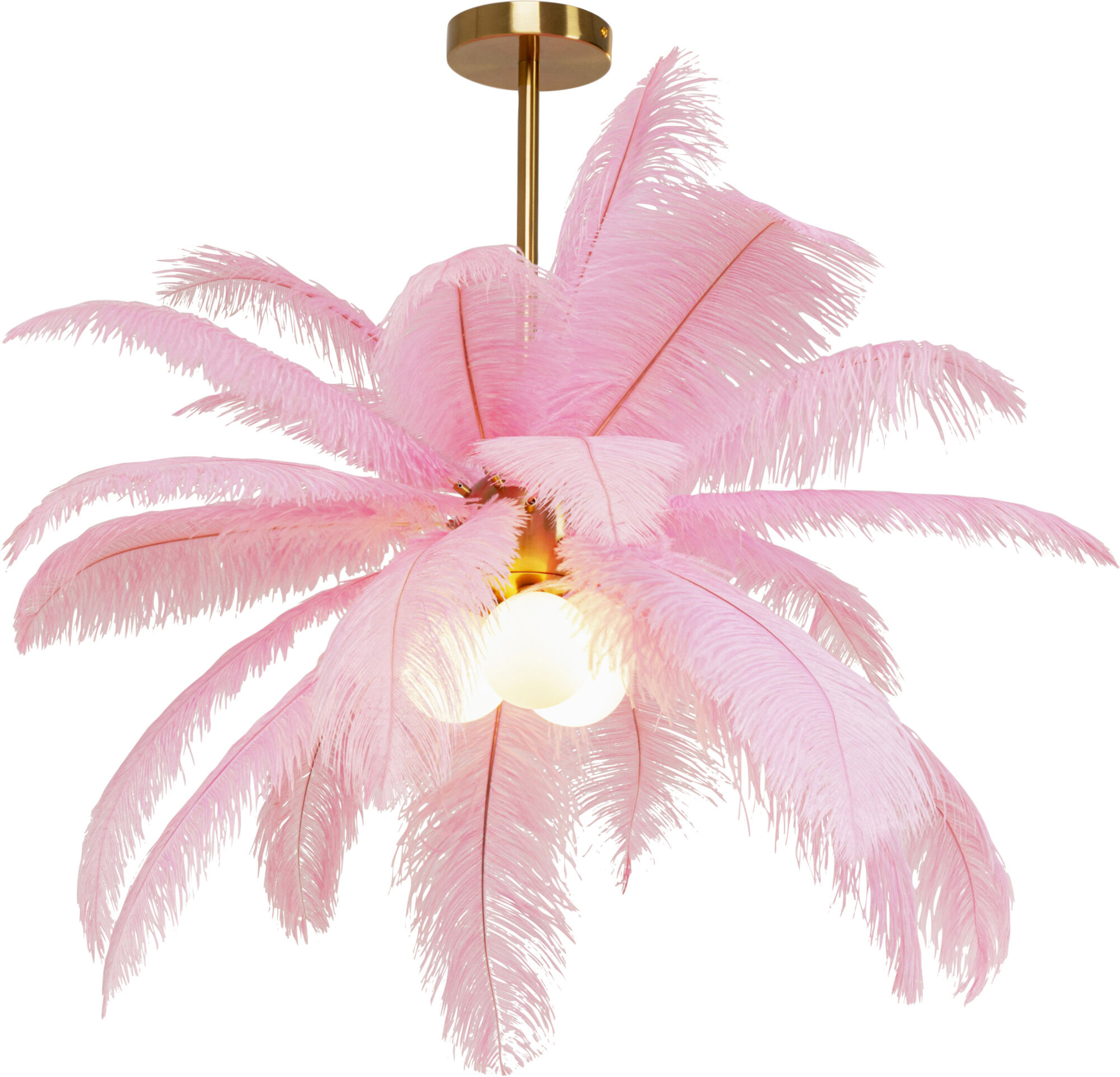 Hängeleuchte Feather Palm Pink Ø87cm – Grafik-1.