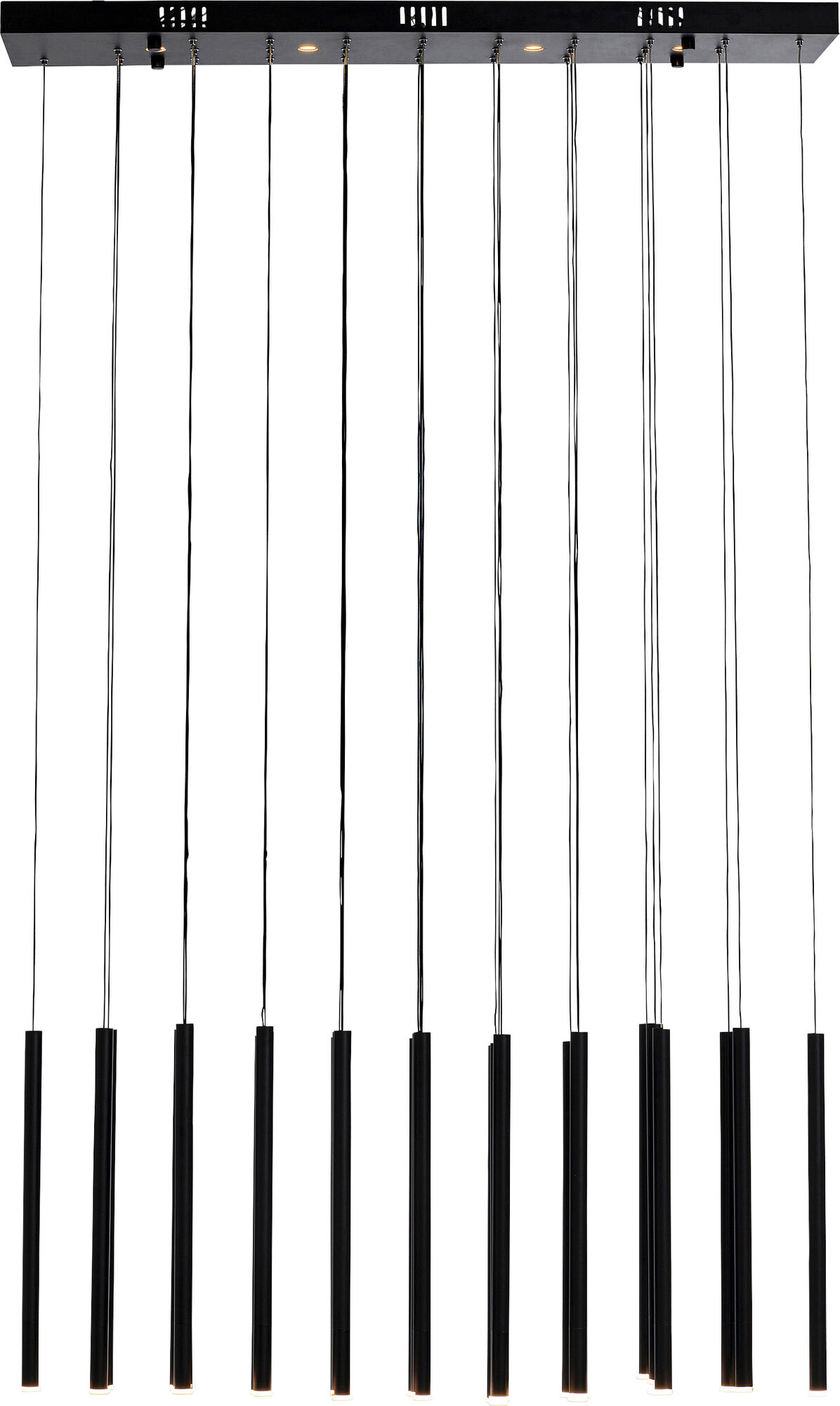 Hängeleuchte Living Vegas Schwarz Matt LED 120cm – Grafik-1.