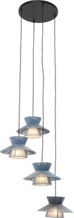 Hängeleuchte Riva Quattro Blau Ø40cm - Einzelstück – Grafik-1.