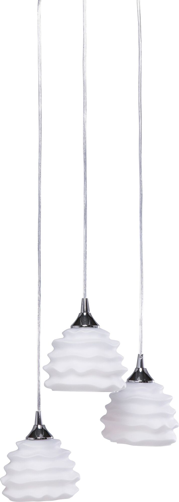 Hängeleuchte Ruffle Weiß Ø 37cm - Einzelstück – Grafik-1.