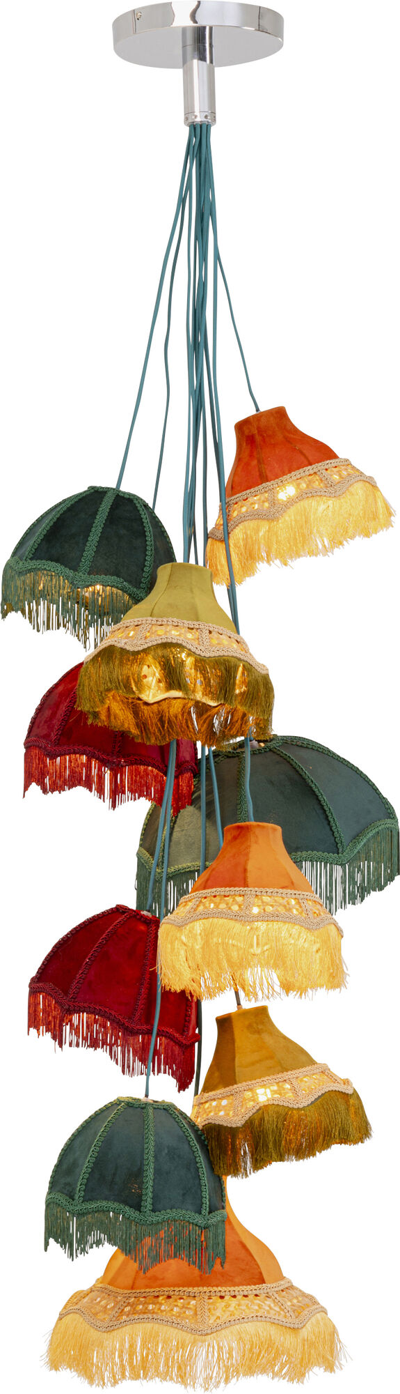 Hängeleuchte Saloon Fringes 10er – Grafik-1.