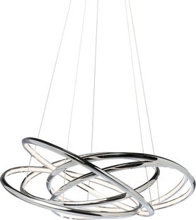 Hängeleuchte Saturn LED Chrome Big – Grafik-1.