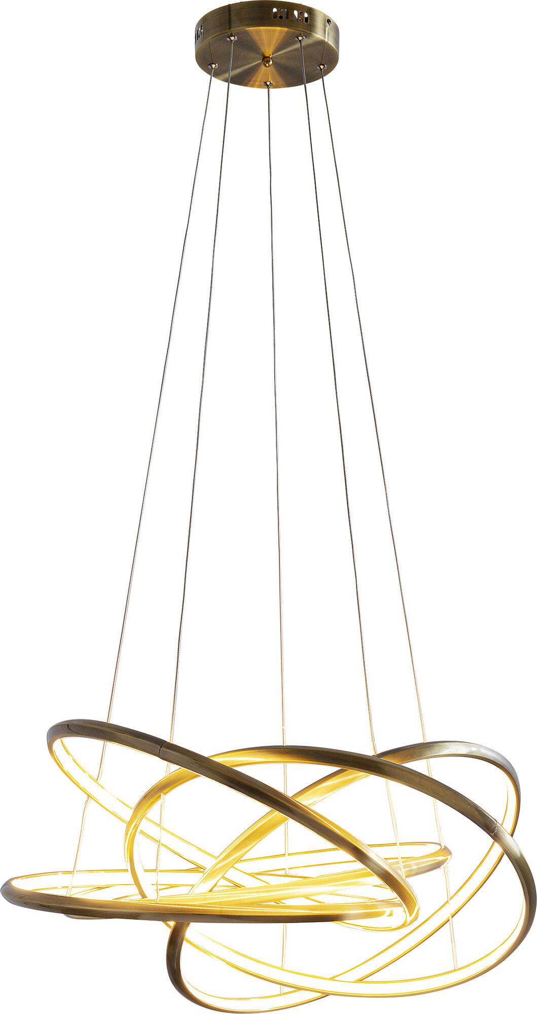 Hängeleuchte Saturn LED Gold Big – Grafik-1.
