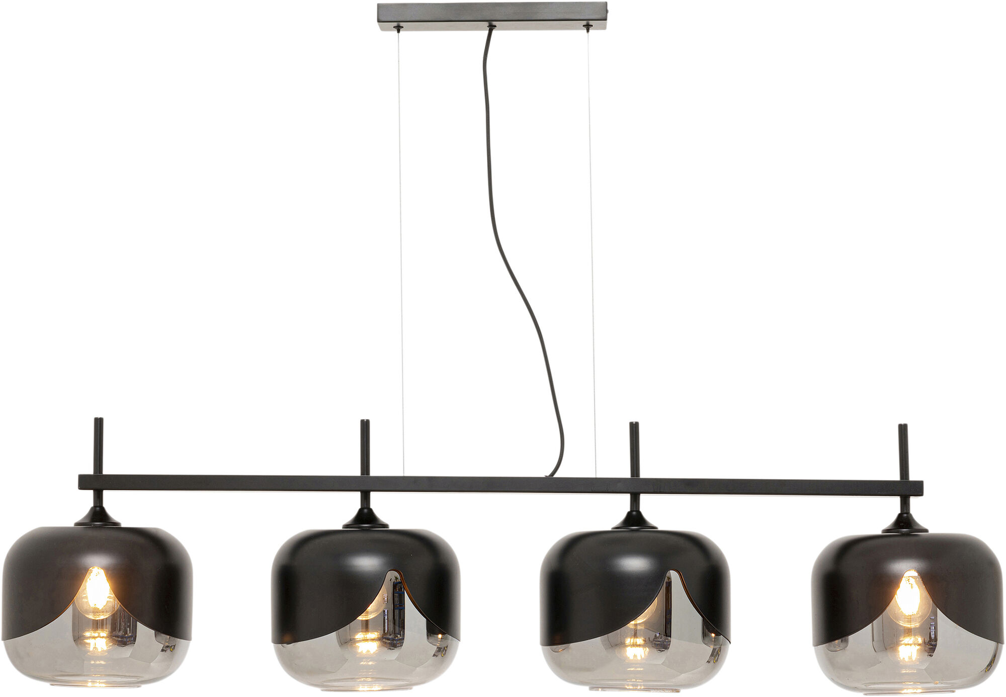 Hängeleuchte Smoke Goblet Quattro 129cm - Einzelstück – Grafik-1.