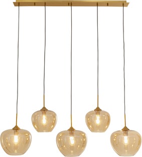 Hängeleuchte Sphere Amber Five 160cm – Grafik-1.