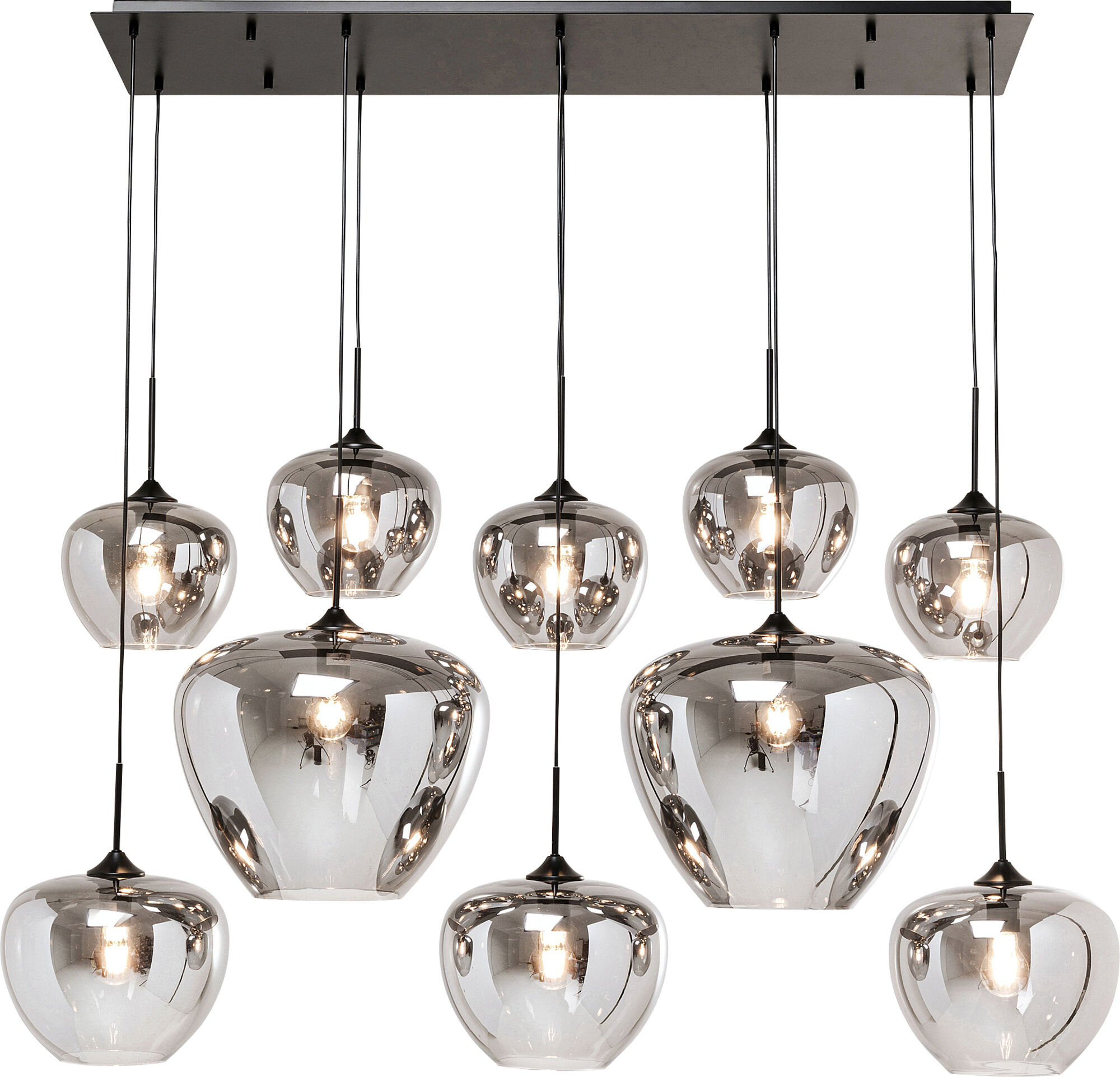 Hängeleuchte Sphere Smoke 160cm – Grafik-1.