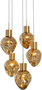 Hängeleuchte Supernova Amber Cinque Ø50cm – Grafik-1.