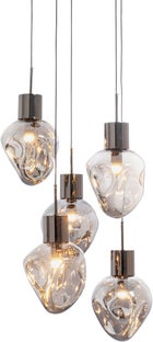 Hängeleuchte Supernova Smoky Cinque Ø50cm - Einzelstück – Grafik-1.
