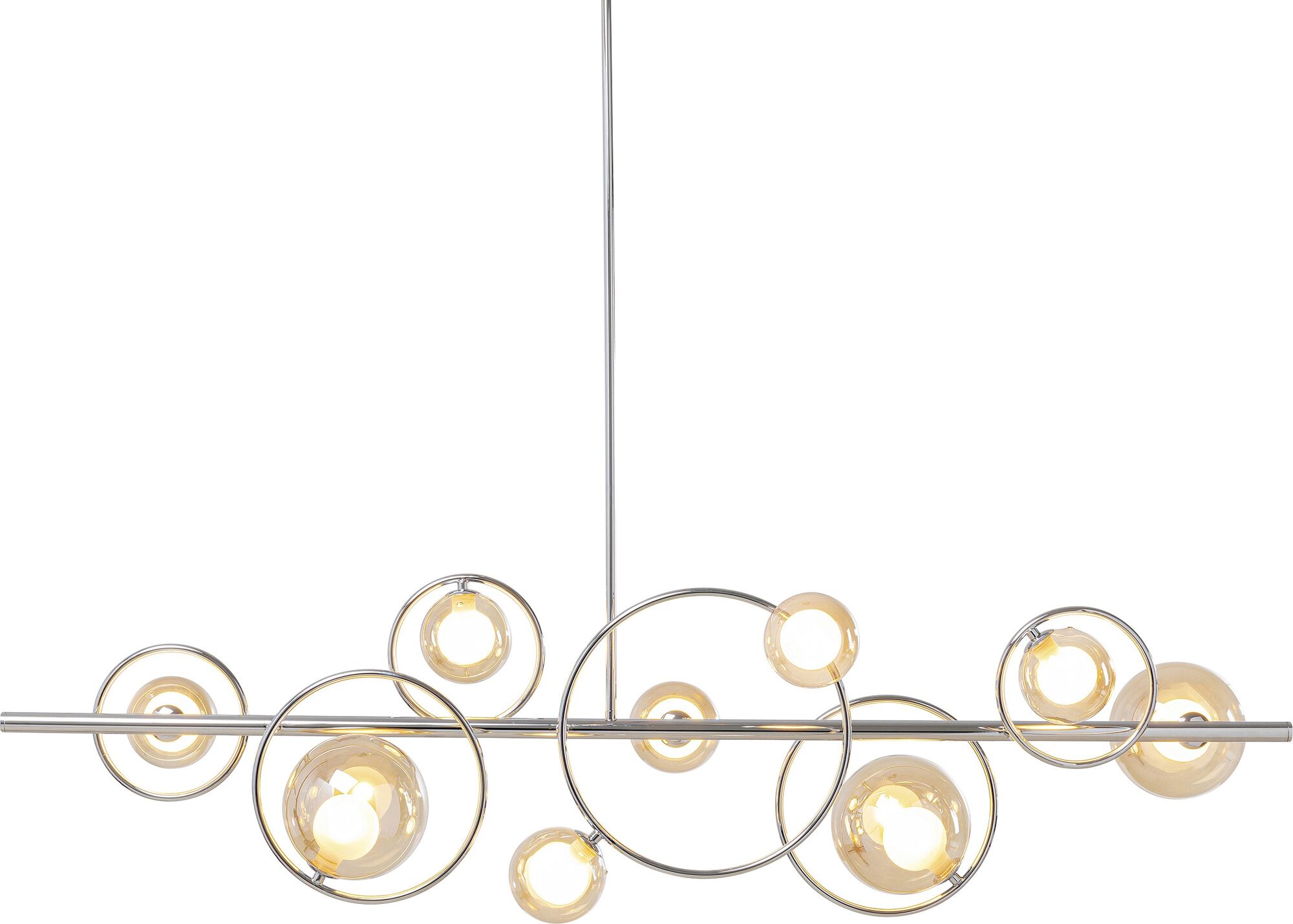 Hängeleuchte Universe Chrom 110cm – Grafik-1.