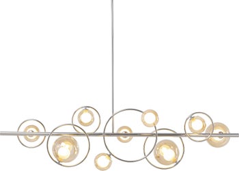 Hängeleuchte Universe Chrom 110cm – Grafik-1.