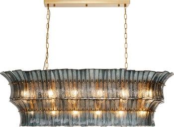 Hängeleuchte Venezia Blau 130cm – Grafik-1.