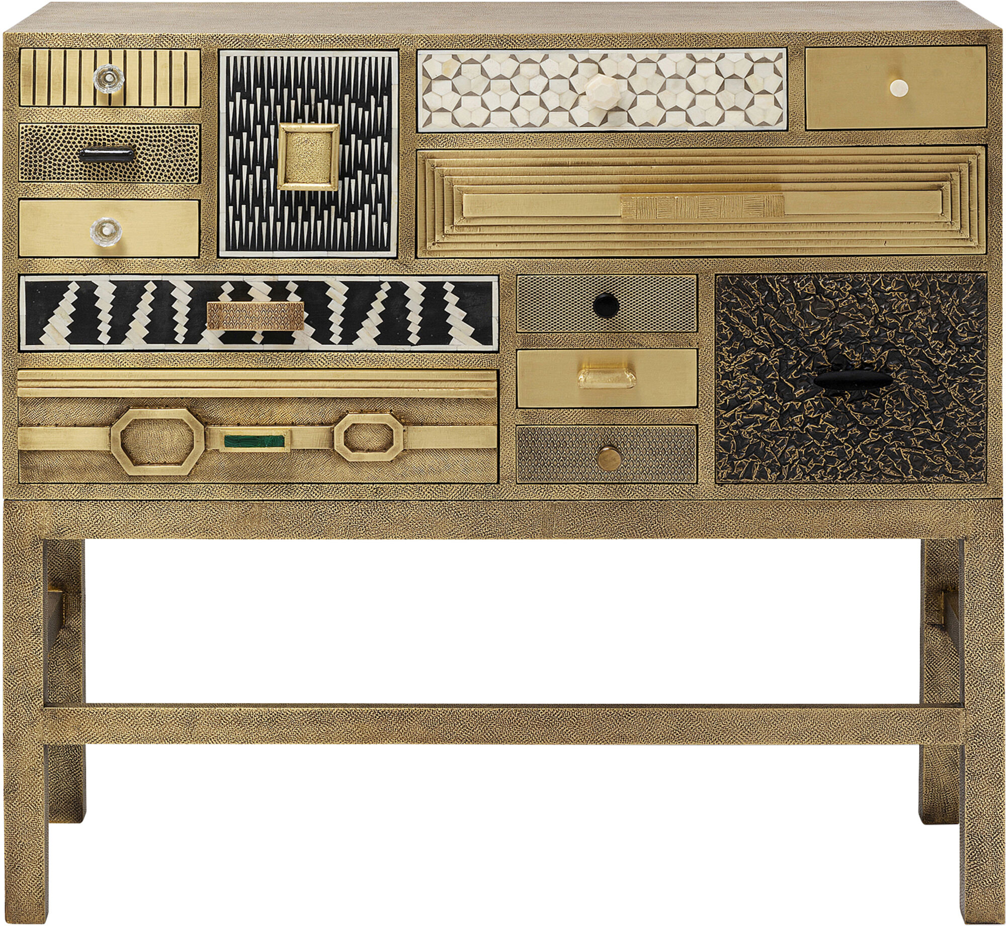 Highboard Chalet Gold 13 Schübe – Grafik-1.