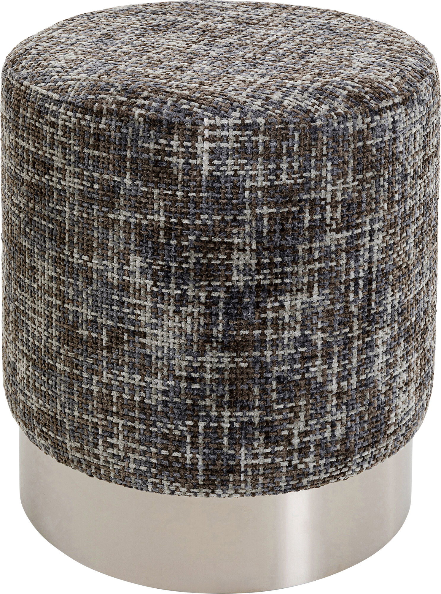 Hocker Berry High Silber Dunkelgrau Ø39cm – Grafik-1.