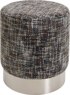 Hocker Berry High Silber Dunkelgrau Ø39cm – Grafik-1.