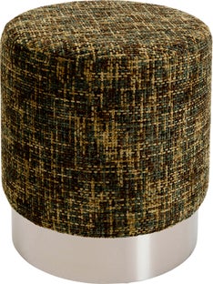 Hocker Berry High Silber Grün Ø39cm – Grafik-1.