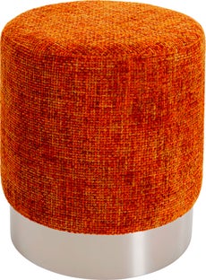 Hocker Berry High Silber Orange Ø39cm – Grafik-1.