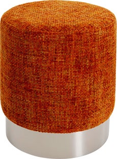 Hocker Berry High Silber Orange Ø39cm – Grafik-1.