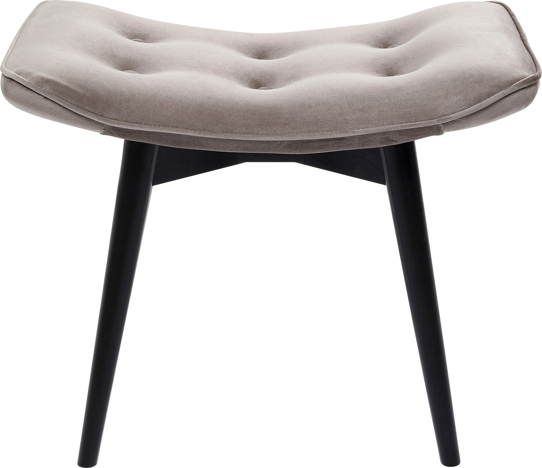 Produkt: Hocker Black Vicky Velvet Grau 46x59cm.