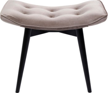 Produkt: Hocker Black Vicky Velvet Grau 46x59cm.