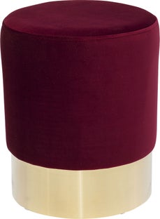 Hocker Cherry Bordeaux Brass Ø35cm – Grafik-1.