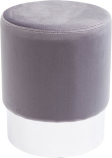 Hocker Cherry Hellgrau Silver Ø35cm – Grafik-1.