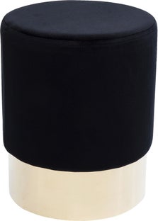 Hocker Cherry Schwarz Brass Ø35cm – Grafik-1.