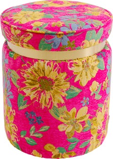 Hocker Flower Fever Pink Ø39cm – Grafik-1.