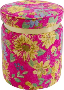 Hocker Flower Fever Pink Ø39cm – Grafik-1.