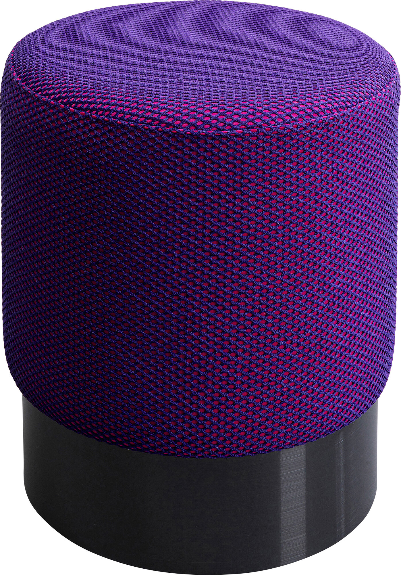 Hocker Jody Lila Mesh Schwarz Ø35cm – Grafik-1.