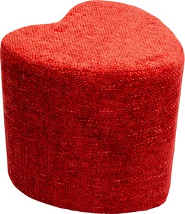 Hocker Lovely Rot 36x34cm – Grafik-1.