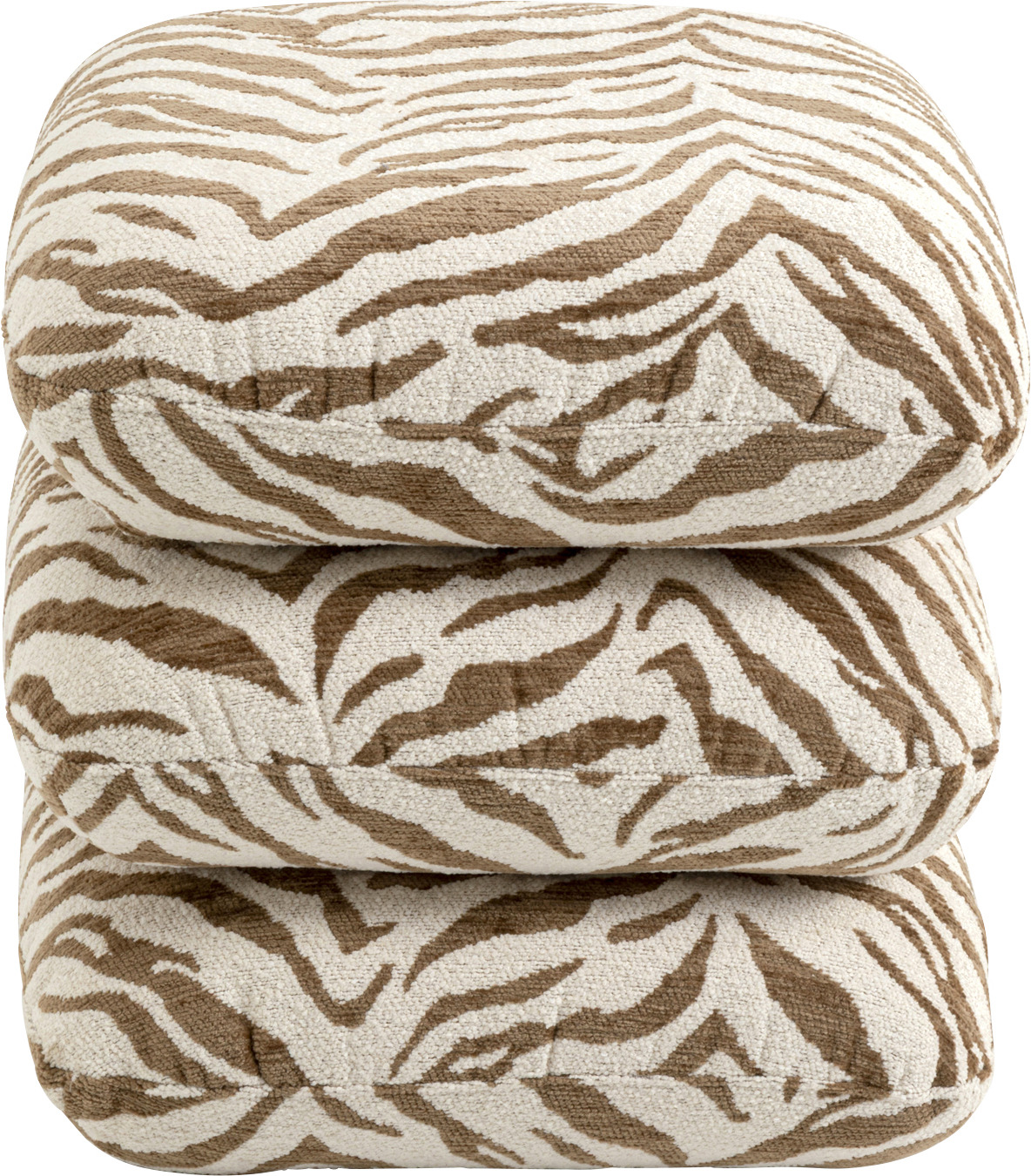 Hocker Pepino Tiger Braun 45x45cm