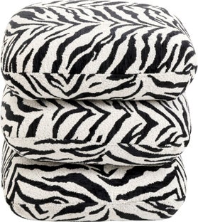 Hocker Pepino Tiger Schwarz 45x45cm – Grafik-1.