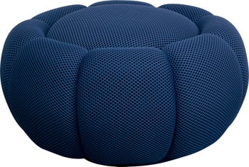 Hocker Peppo Bloom Blau Ø72cm – Grafik-1.
