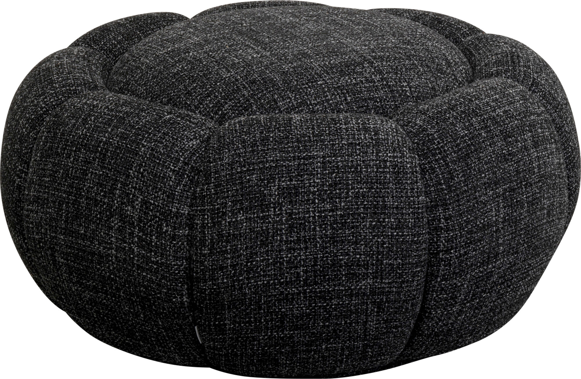 Hocker Peppo Bloom Melange Schwarz Ø72cm – Grafik-1.