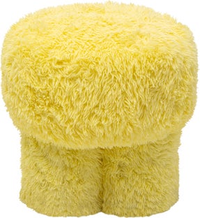 Hocker Softy Gelb Ø49cm – Grafik-1.