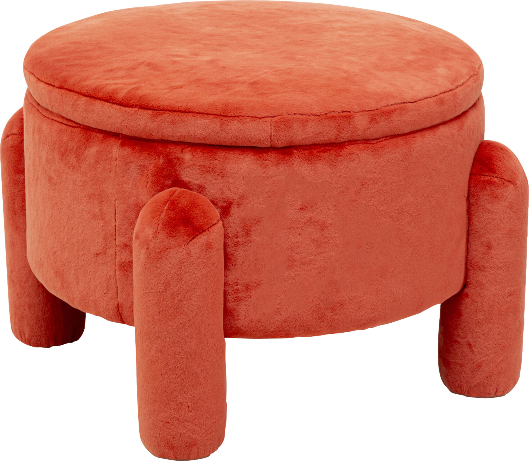 Hocker Storage Orange Ø54cm – Grafik-1.