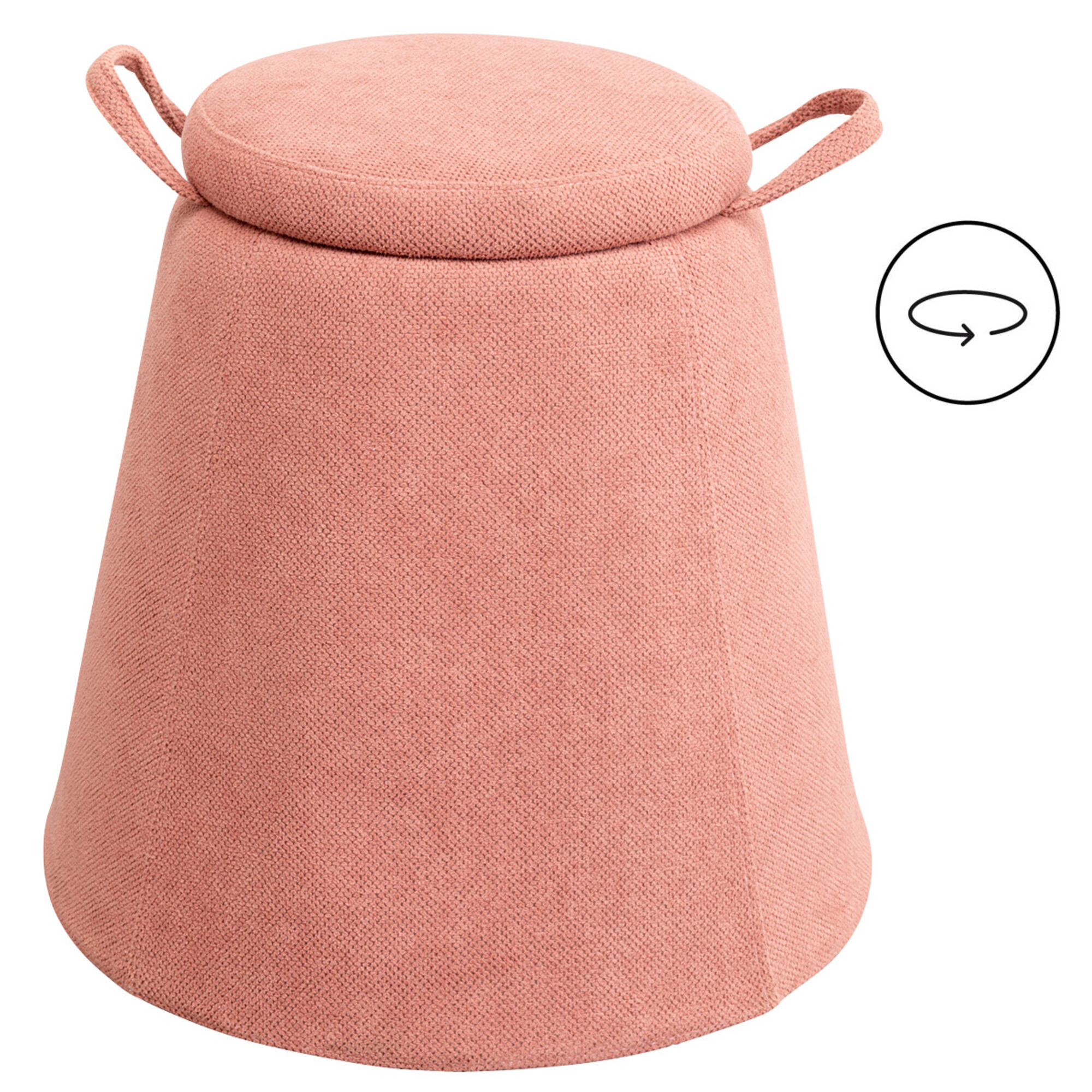 Hocker Thimble Pink Ø51cm – Grafik-1.