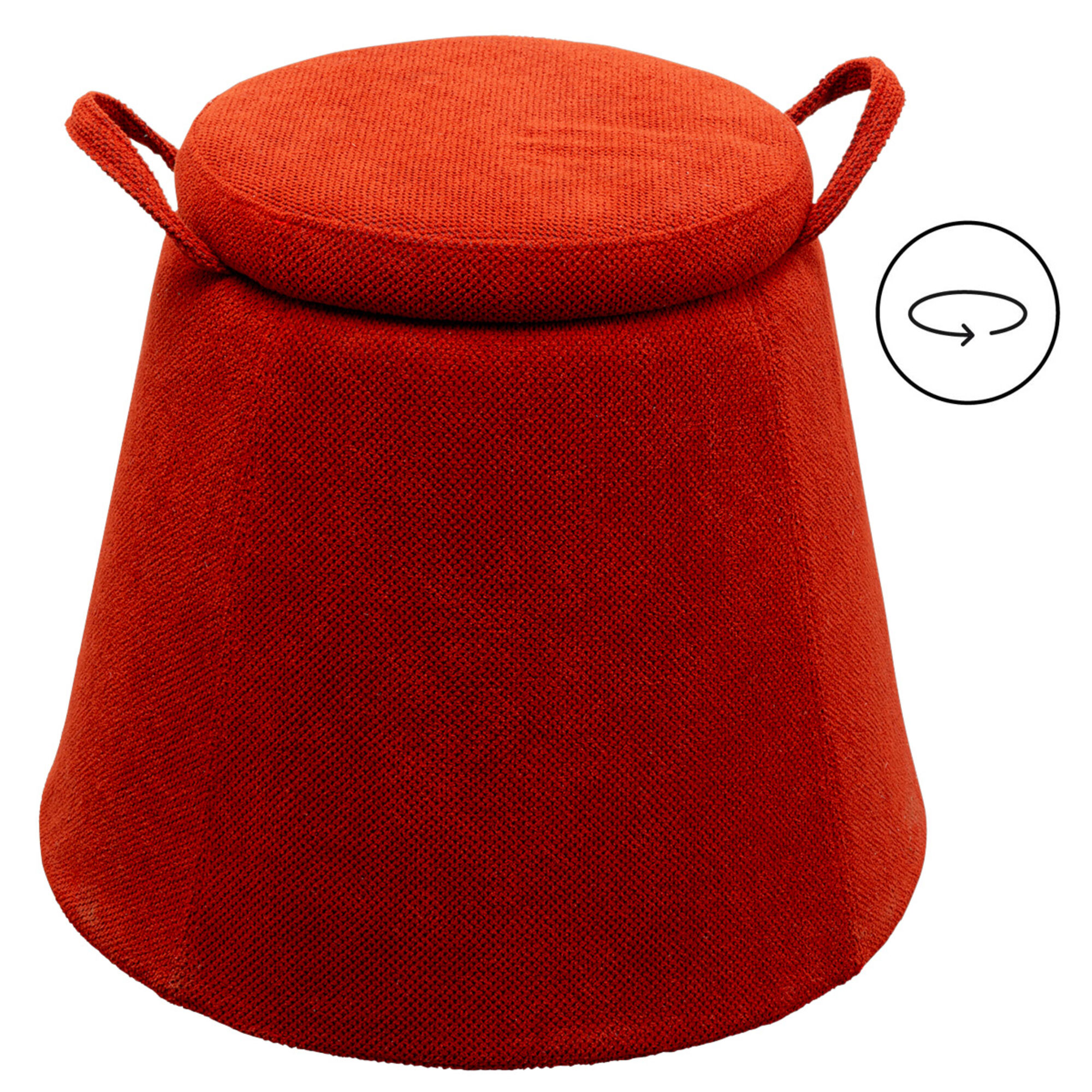 Drehhocker Thimble Rot Ø51cm - Einzelstück – Grafik-1.