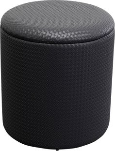 Hocker Venezia Storage Anthrazit Ø40cm – Grafik-1.