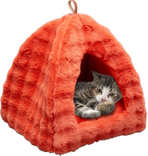 Hunde/Katzenbett Lulu Hut Orange – Grafik-1.