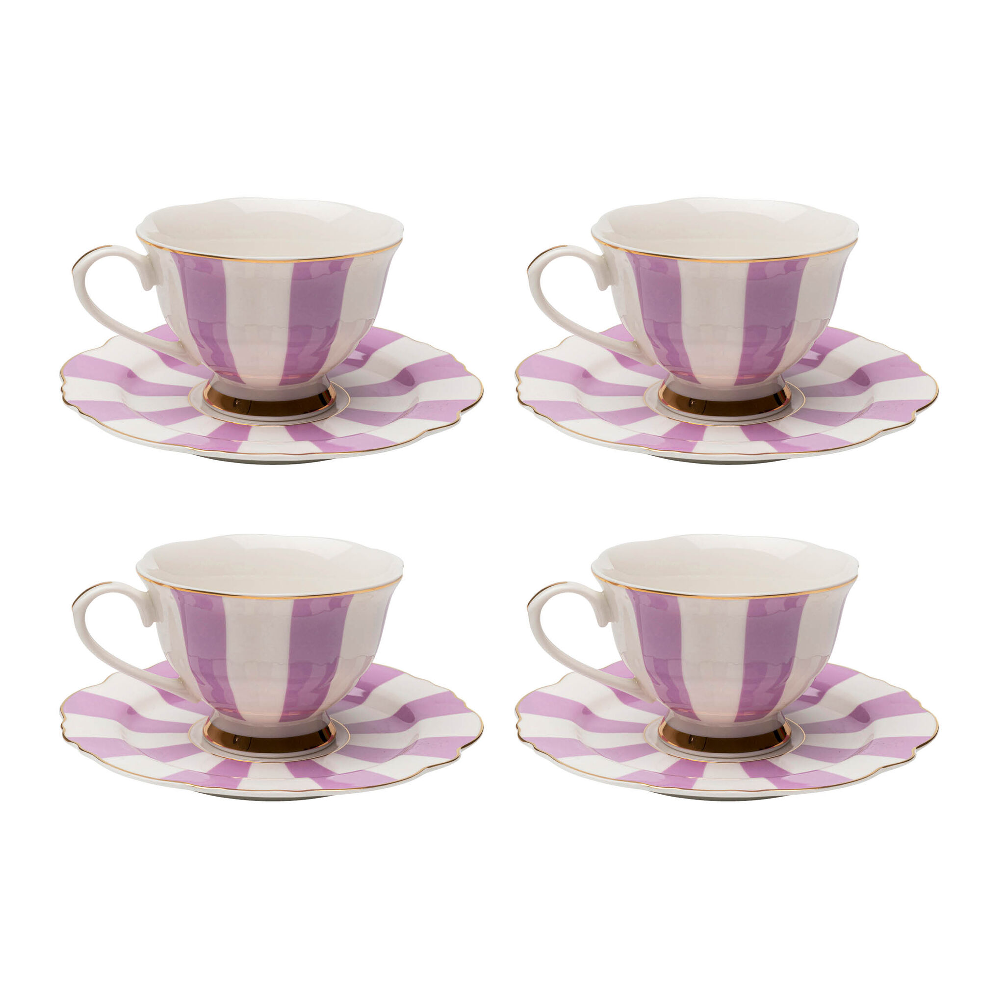 Kaffeetasse Harlequin Lila (4/tlg.)