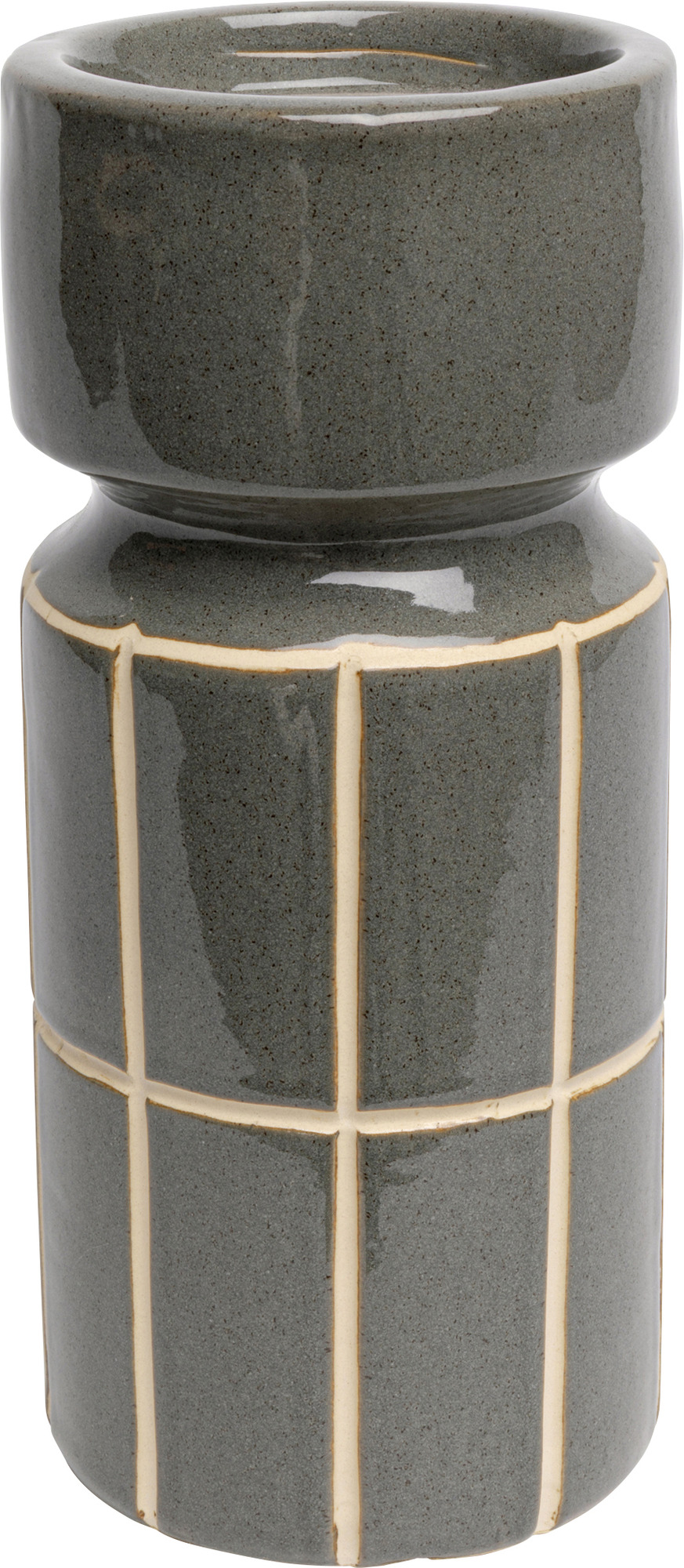 Kerzenständer Bliss Tile Blau 25cm