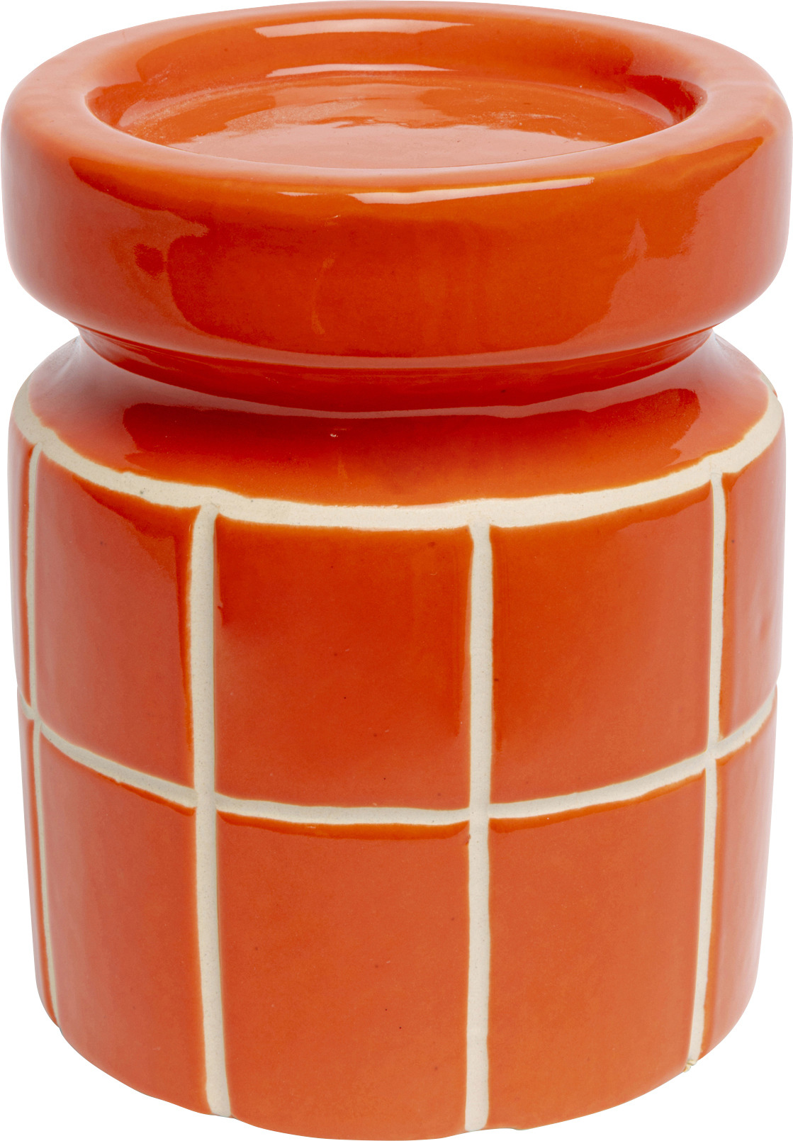 Kerzenständer Bliss Tile Orange 14cm