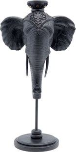 Kerzenständer Elephant Head Schwarz 49cm – Grafik-1.
