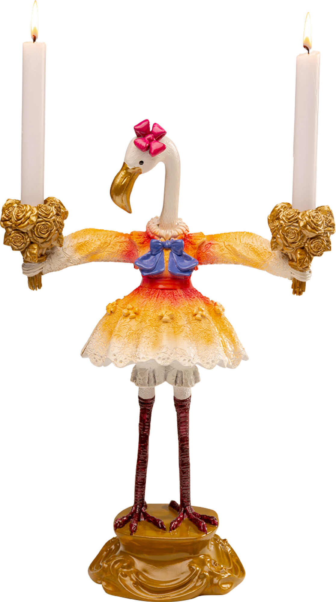 Kerzenständer Flamingo Royal 45cm – Grafik-1.