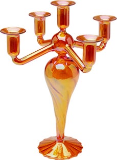 Kerzenständer Jano Five Orange 33cm - Einzelstück – Grafik-1.