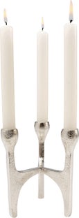 Kerzenständer Stacky Silber 15cm – Grafik-1.